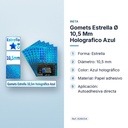 GOMETS ESTRELLA Ø 10,5 MM HOLOGRAFICO AZUL - características principales
