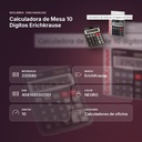 CALCULADORA DE MESA 10 DÍGITOS ERICHKRAUSE  - resumen de atributos