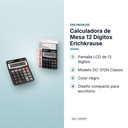 CALCULADORA DE MESA 12 DÍGITOS ERICHKRAUSE - características principales