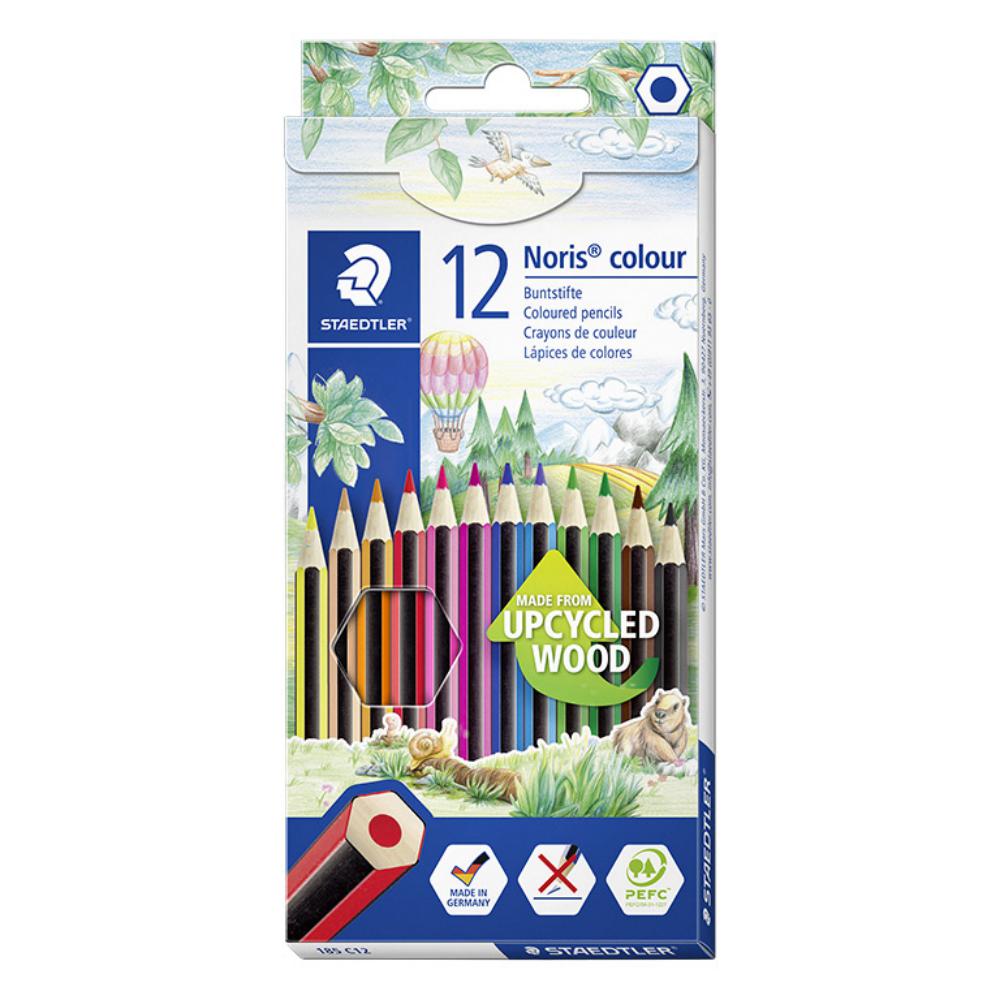 LÁPICES DE COLORES STAEDTLER WOOD ECOLÓGICOS 12 COLORES 