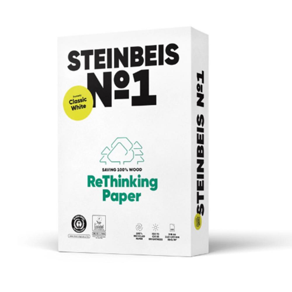 PAPEL RECICLADO A3 STEINBEIS Nº1 80G 500 HOJAS
