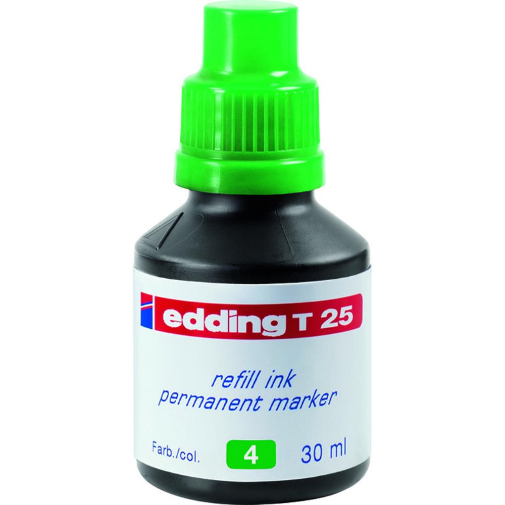 TINTA EDDING VERDE T-25 PARA ROTULADOR EDDING 25 ML