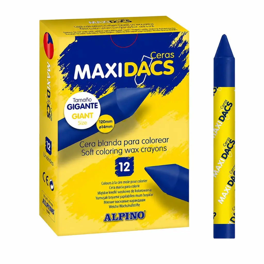 CERAS MAXIDACS AZUL OSCURO 12UDS