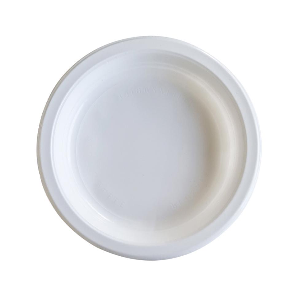 PLATO CARTON REUTILIZABLE DE POSTRE 17CM