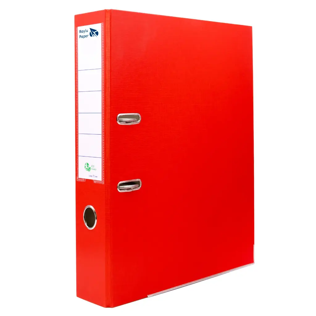 ARCHIVADOR RADO RAYLU FOLIO LOMO ANCHO 75MM PP ROJO