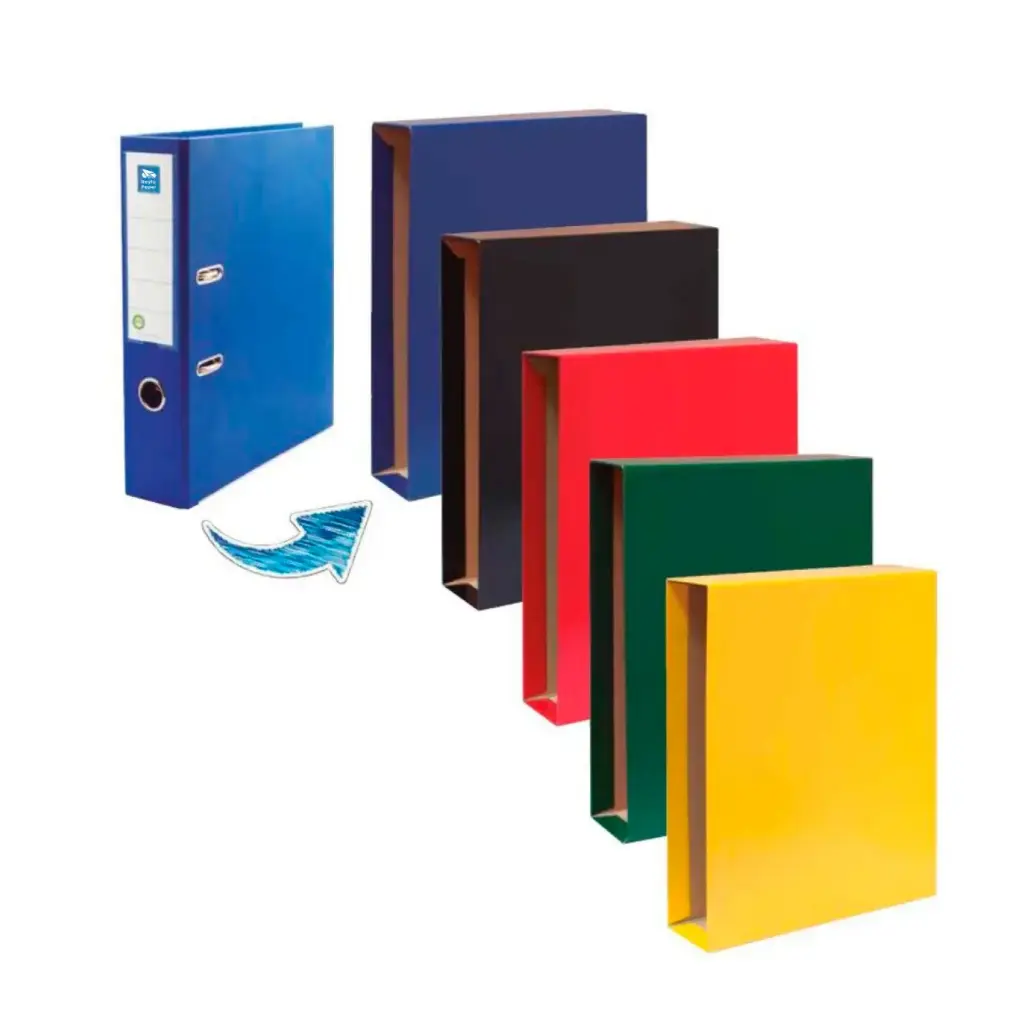 CAJA PARA ARCHIVADOR A4 NEGRO · TIPO RADO · RAYLU