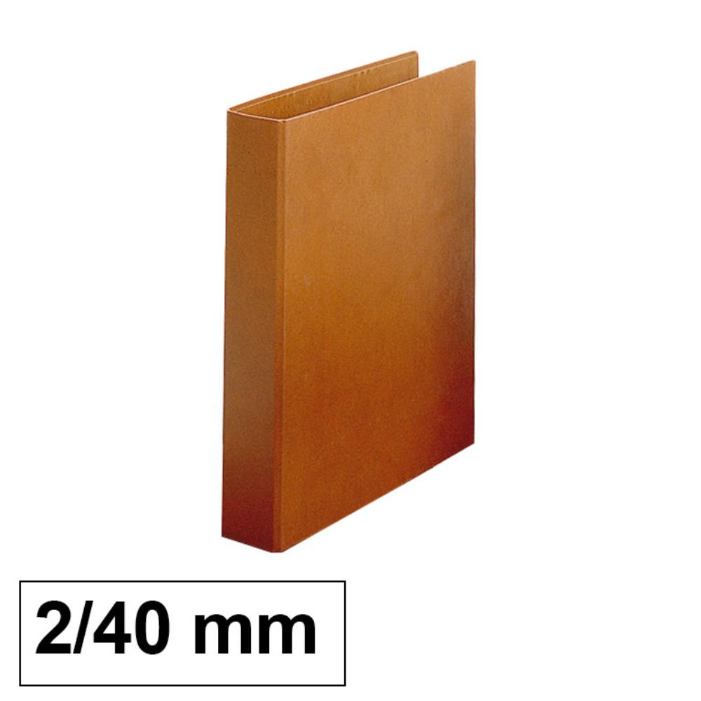 CARPETA CUERO FOLIO 2 ANILLAS Ø40 MM 