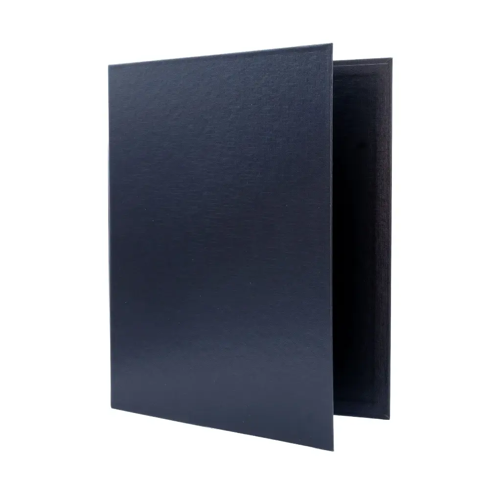 CARPETA RAYLU PAPER FOLIO 2 ANILLAS 25 MM NEGRO CARTÓN FORRADO PP 