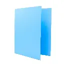 CARPETA RAYLU PAPER FOLIO 4 ANILLAS 25MM AZUL PASTEL CARTÓN FORRADO PP 
