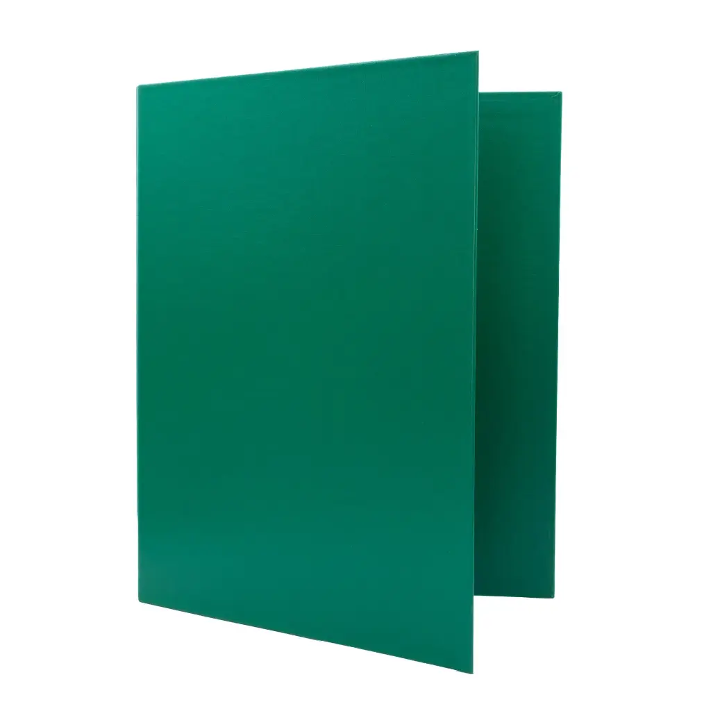 CARPETA RAYLU PAPER FOLIO 4 ANILLAS 40MM VERDE CARTÓN FORRADO PP 