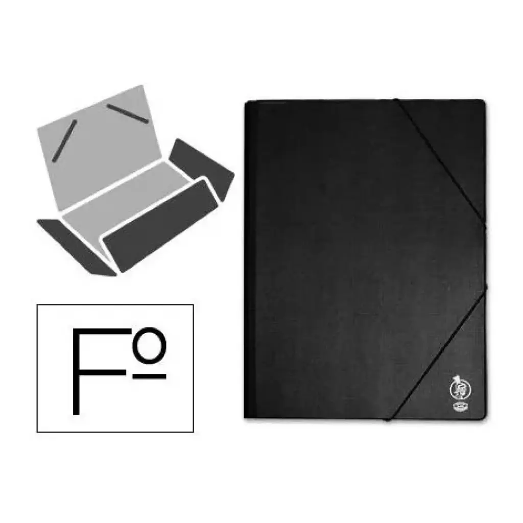 CARPETA TAMAÑO FOLIO DE CARTÓN RÍGIDO · COLOR NEGRO
