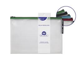 SOBRE PORTADOCUMENTOS EVA ZIPPER A4