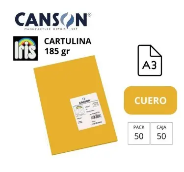 CARTULINA CANSON IRIS A3 CUERO