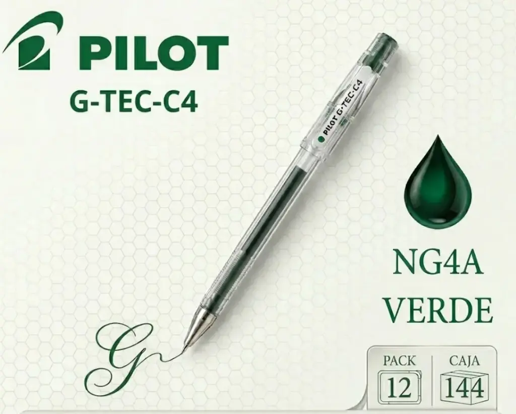BOLÍGRAFO PILOT G-TEC-C4 VERDE