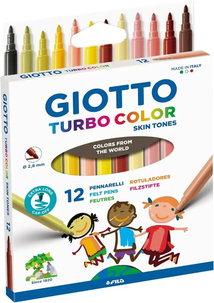 ROTULADOR GIOTTO TURBO COLOR SKIN TONES 12 COLORES