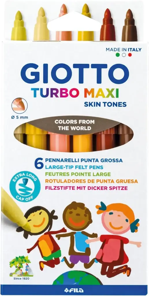 ROTULADOR GIOTTO TURBO MAXI SKIN TONES  6 UDS