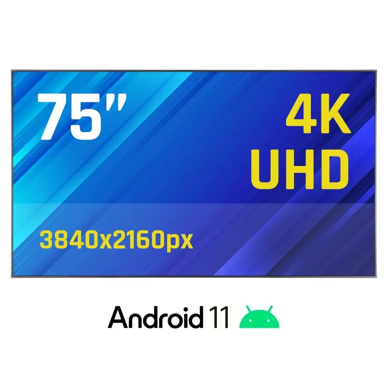 PANTALLA SEÑALIZACIÓN ORCHID 75" 4K IGGUAL ALTO BRILLO