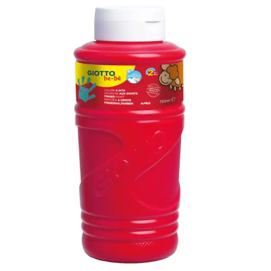 PINTURA GIOTTO DEDOS BE-BE 750ML ROJO