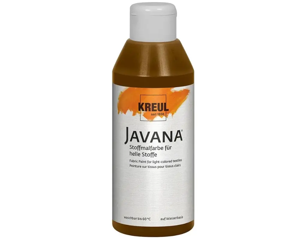 Pintura para textil translúcida marrón oscuro 250ml. JAVANA TEX