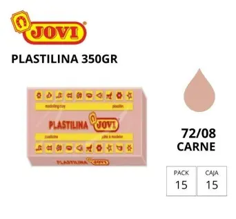PLASTILINA JOVI GRANDE 72 CARNE 350 G