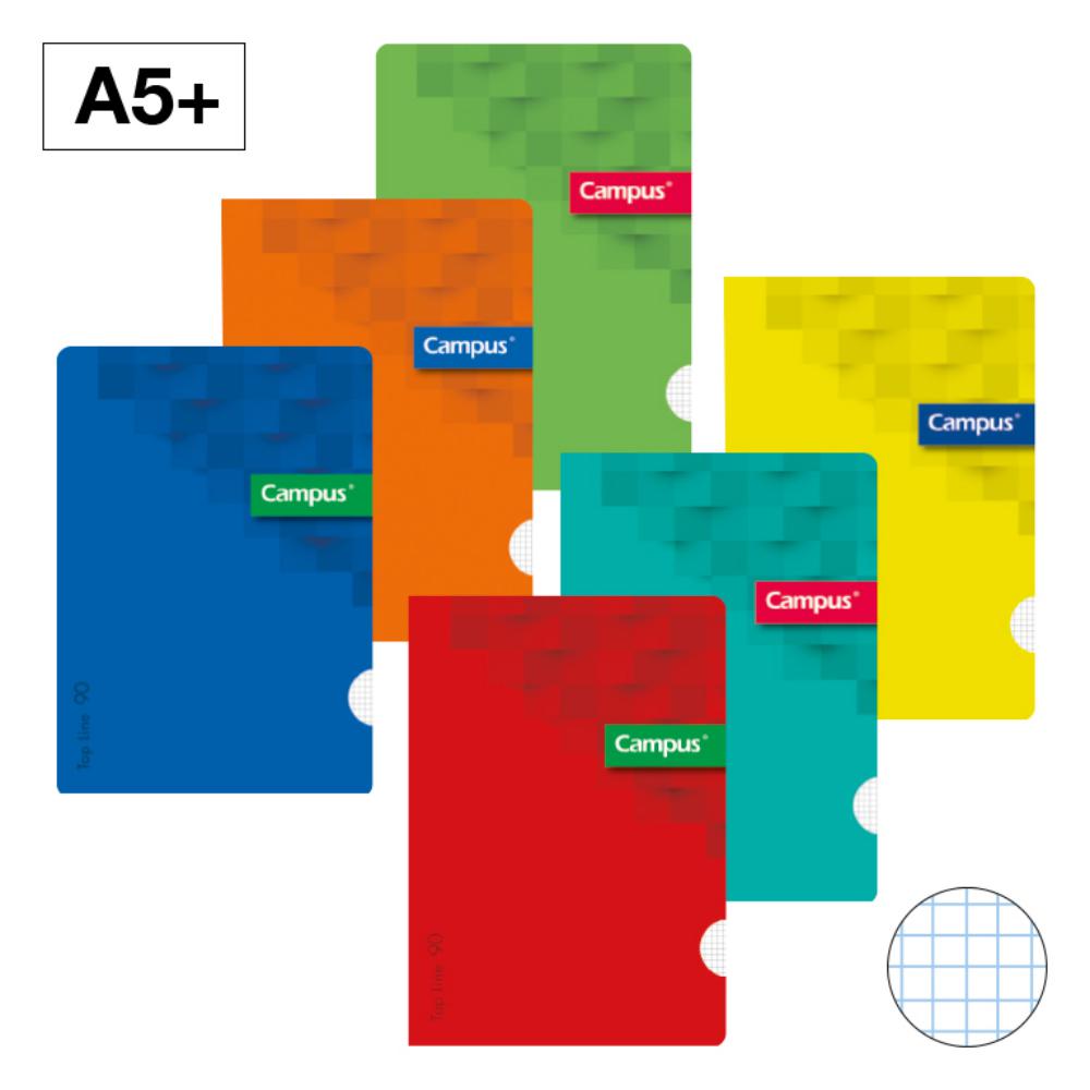 LIBRETA A5+ GRAPADA 48H PP 90G CUADRO 4MM