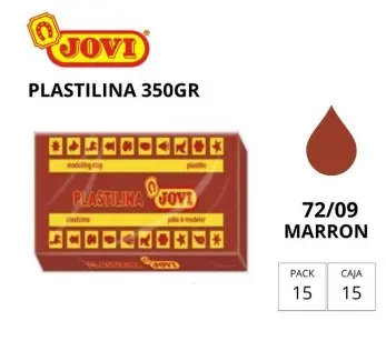 PLASTILINA JOVI GRANDE 72 MARRON 350 G
