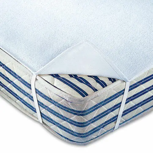 SABANA CUNA PROTECTOR IMPERMEABLE RIZO 120X60 BLANCA
