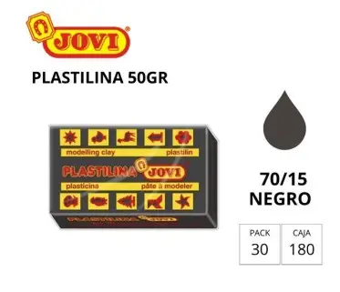 PLASTILINA JOVI PEQUEÑA 70 NEGRO 50G