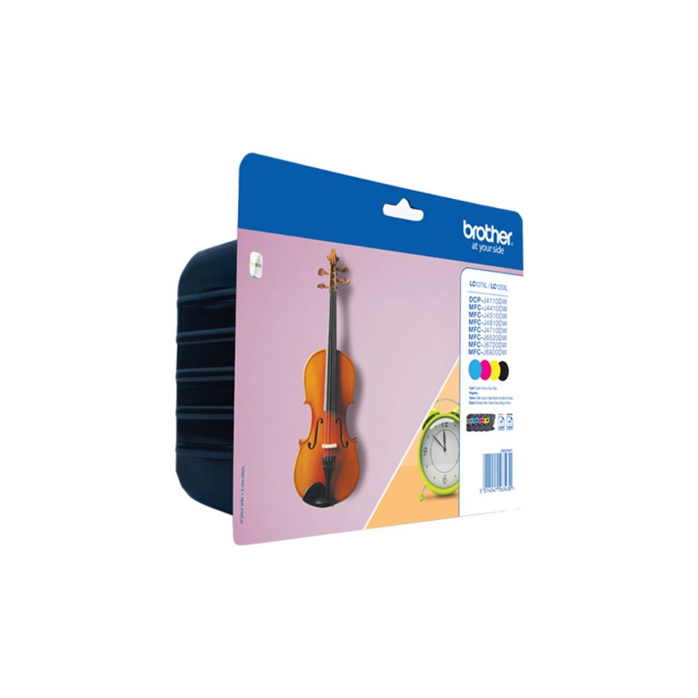 PACK DE 4 CARTUCHOS ORIGINALES BROTHER XL (BK / C / M / Y) LC127XLVALBP