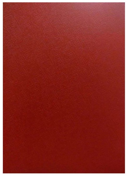 TAPAS CARTÓN GOFRADO A4 ROJO 50 UDS