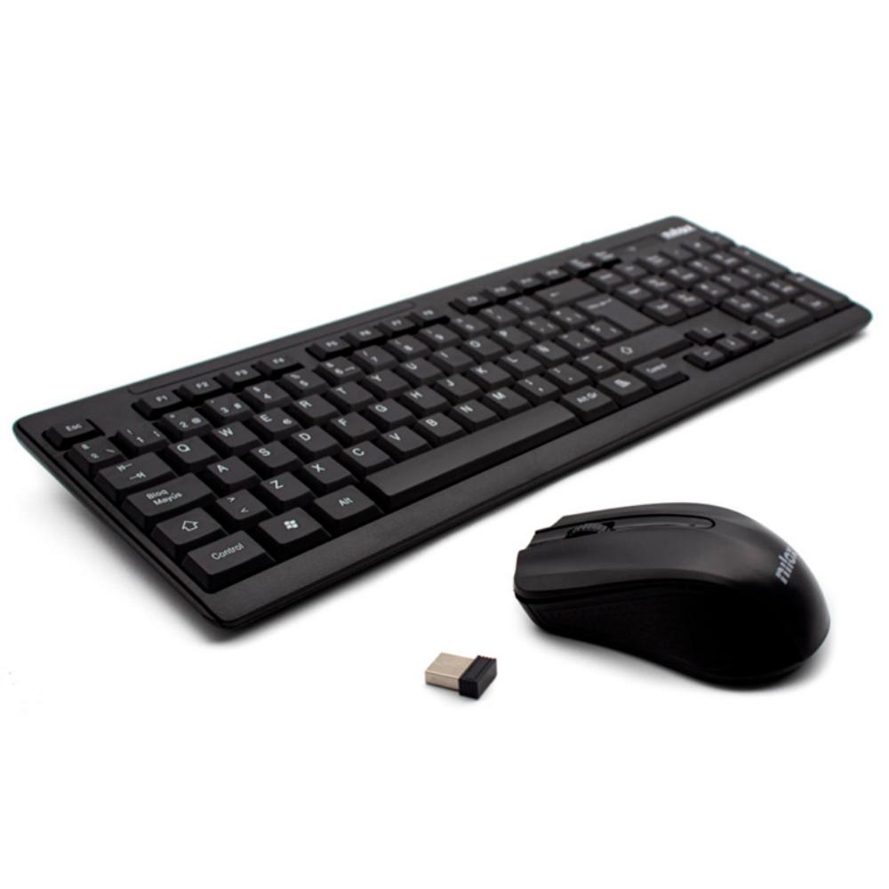 KIT TECLADO + RATÓN INALÁMBRICO NEGRO NILOX