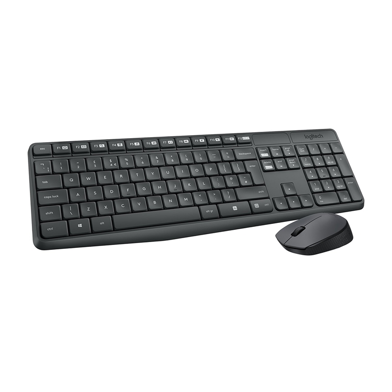 KIT TECLADO + RATÓN INALÁMBRICO GRIS LOGITECH MK235
