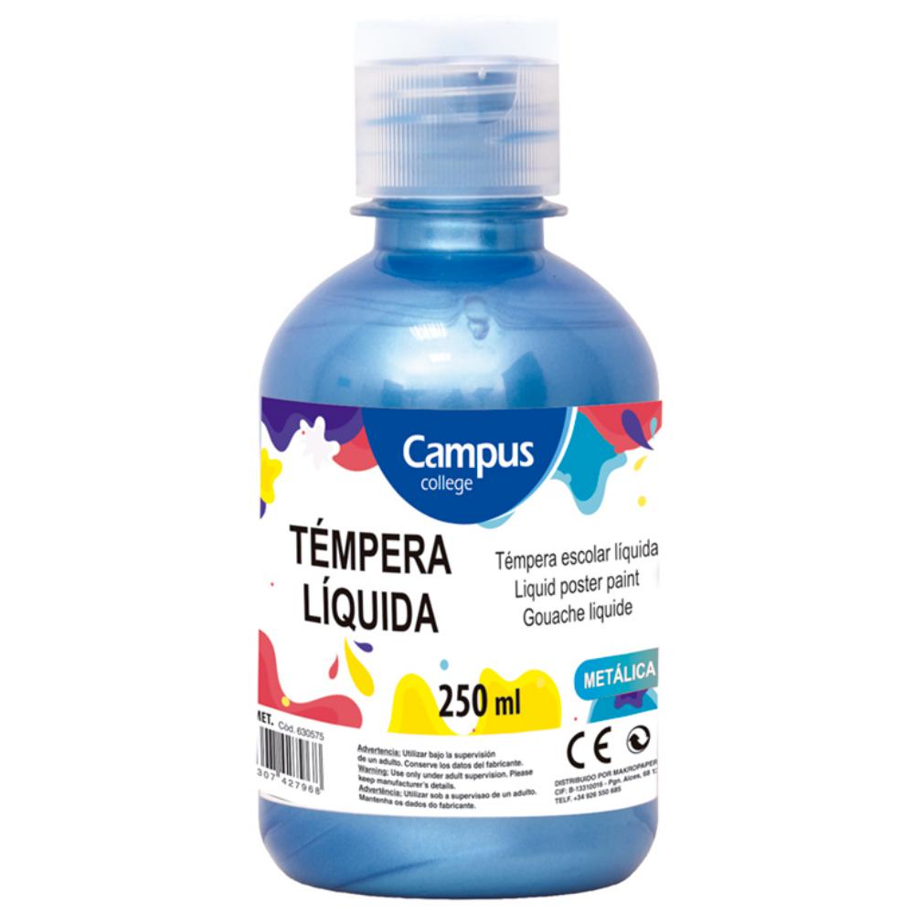TEMPERA CAMPUS 250GR METAL AZUL