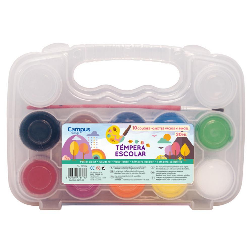 TEMPERA CAMPUS MALETIN 10 COLORES