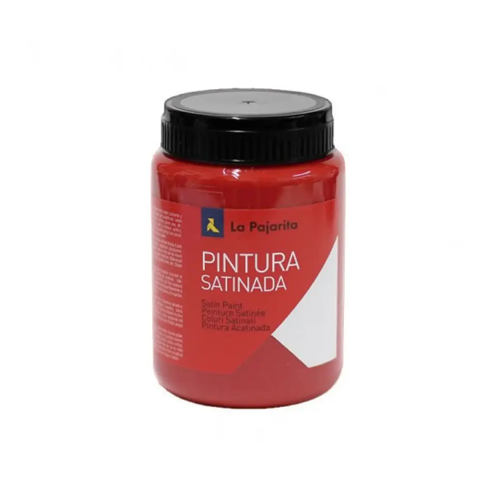 PINTURA SATINADA BERMELLON 375ML L-07 LA PAJARITA