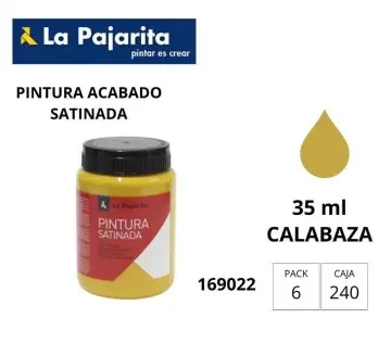 PINTURA SATINADA CALABAZA 35ML L-31 LA PAJARITA