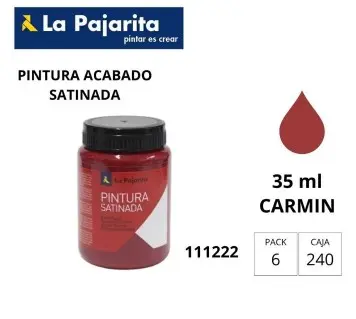 PINTURA SATINADA CARMIN 35ML L-09 LA PAJARITA