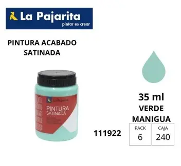 PINTURA SATINADA VERDE MANZANA 35ML L-18 LA PAJARITA