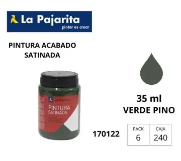 PINTURA SATINADA VERDE PINO 35ML L-41 LA PAJARITA