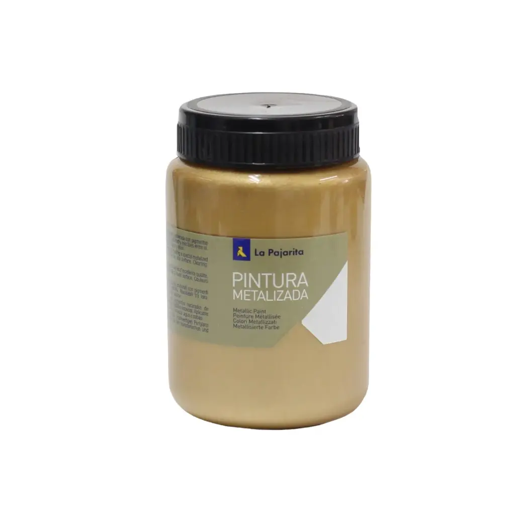 PINTURA SATINADA METALIZADA ORO 375ML LA PAJARITA