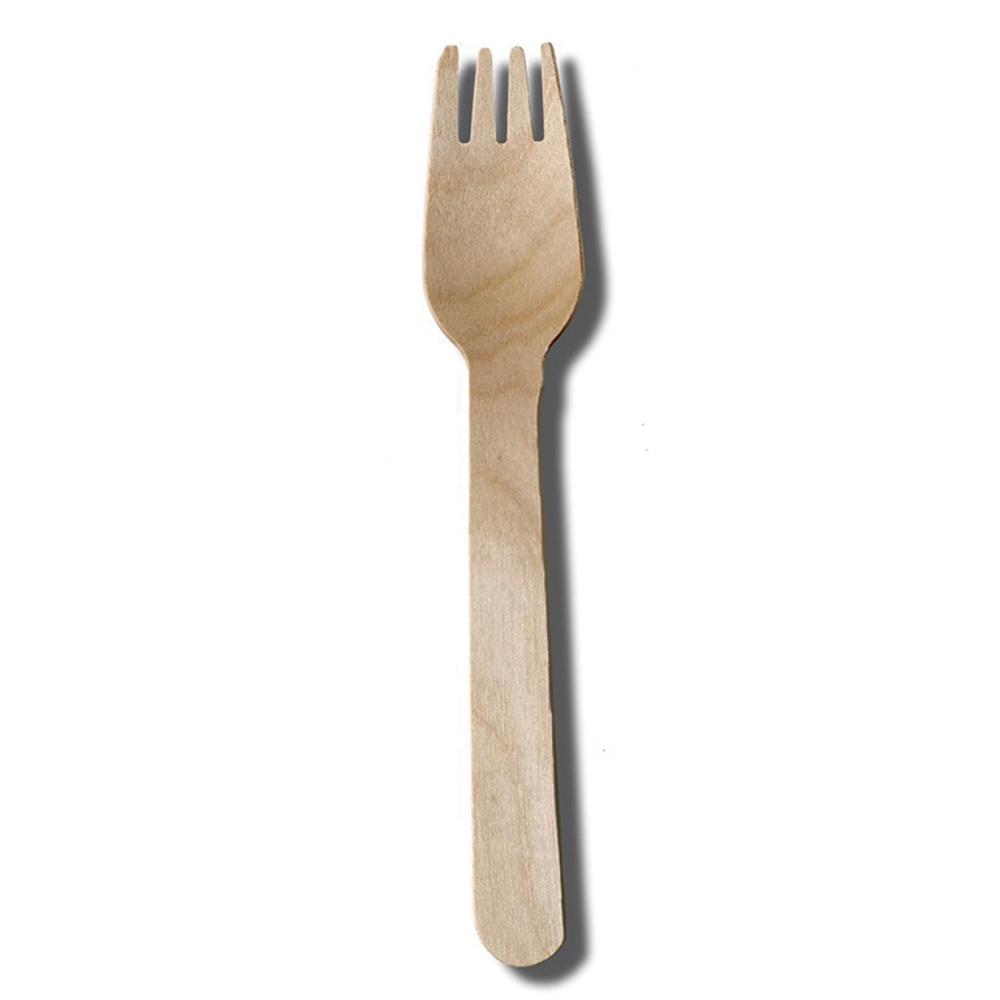 TENEDOR MADERA REUTILIZABLE 100 UDS