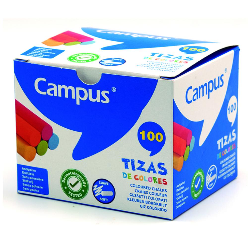TIZAS CAMPUS COLORES CAJA 100 UDS