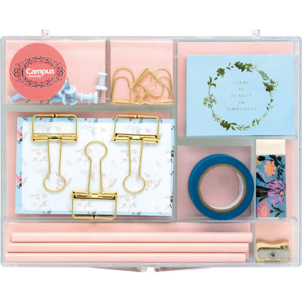 SET ESCRITORIO CAMPUS CAJA METAL