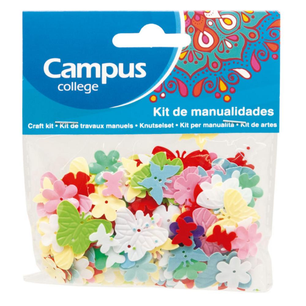 SET MANUALIDADES CAMPUS MARIPOSAS Y FLORES