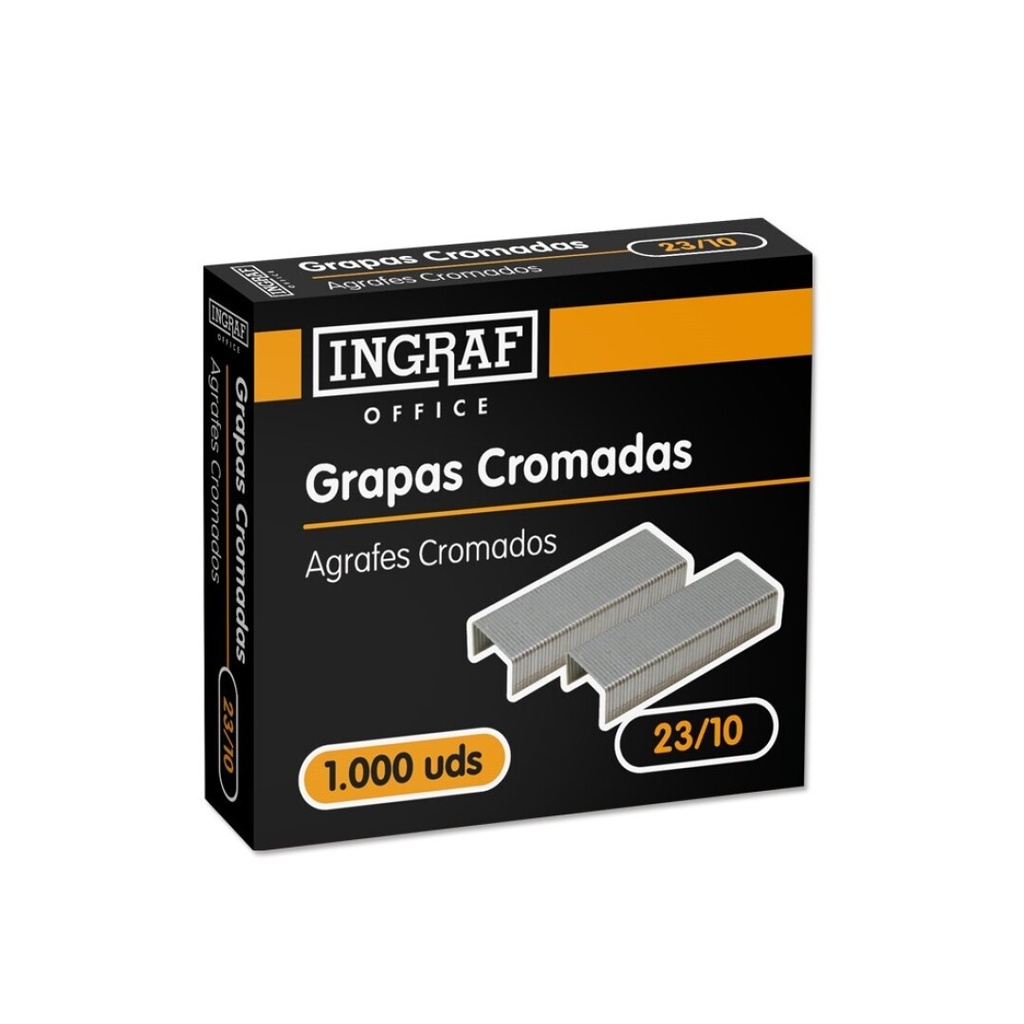 GRAPAS INGRAF OFFICE GRUESOS 23/10 CAJA 1000UDS