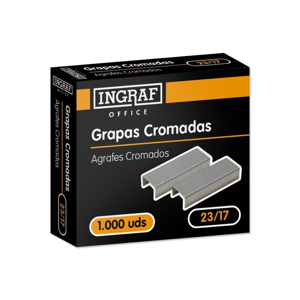 GRAPAS INGRAF OFFICE GRUESOS 23/17 CAJA 1000UDS