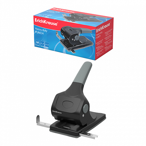 TALADRO ERICHKRAUSE ELEGANCE GRUESOS 2 AGUJEROS 70 HOJAS NEGRO 