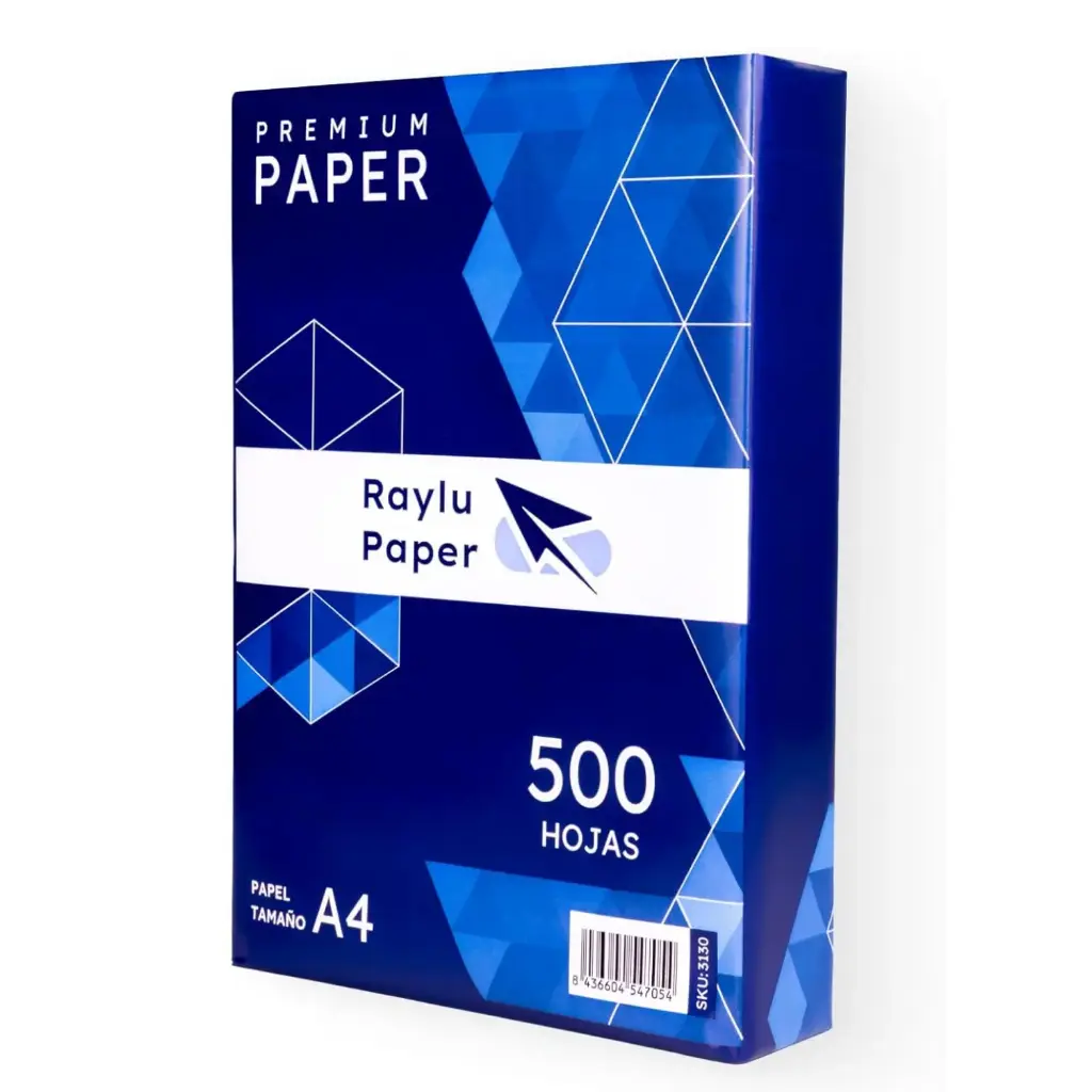 PAPEL RAYLU PAPER A4 80G MULTIUSOS 500 HOJAS