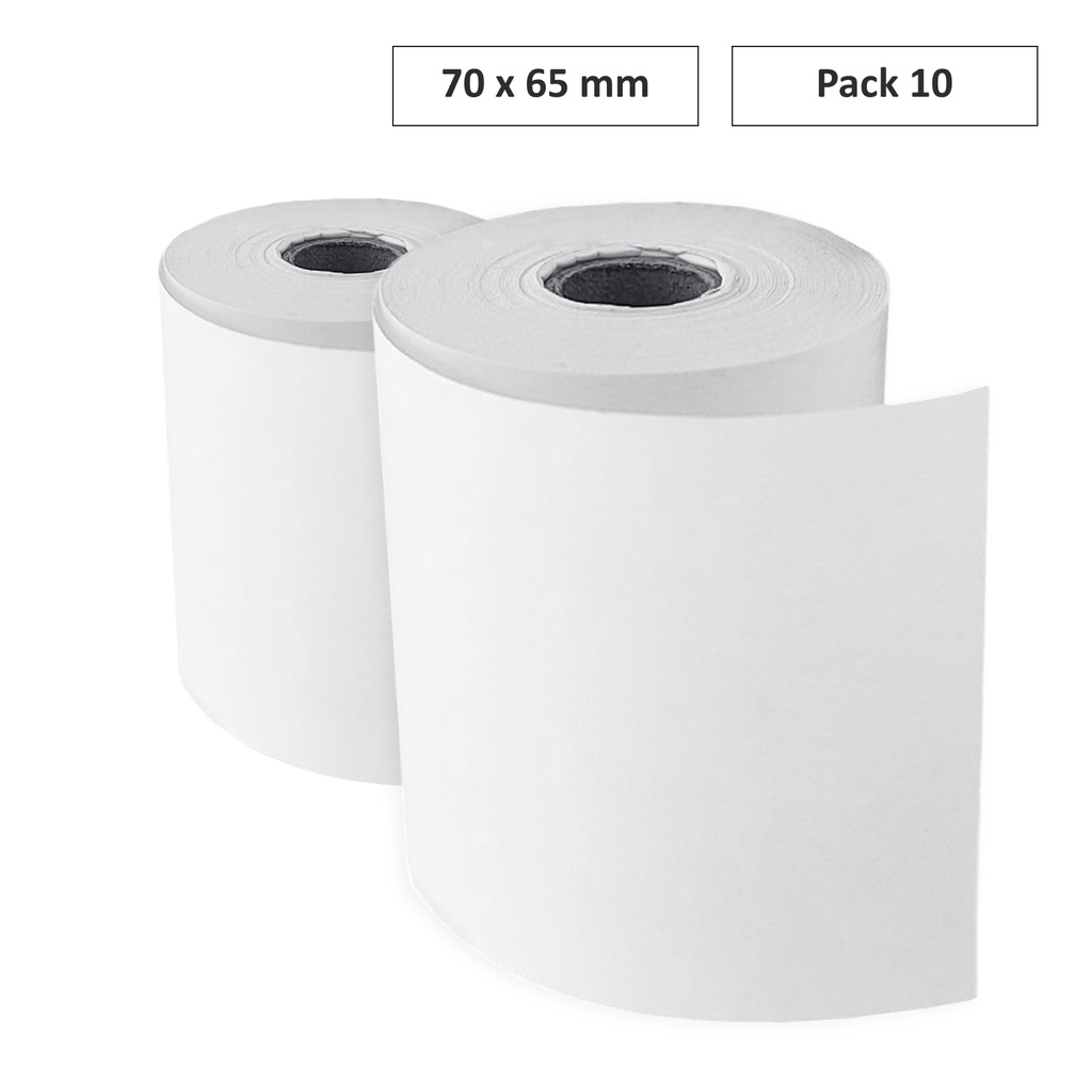 ROLLO PAPEL SUMADORA ELECTRA 70×65 MM 60G FABRISA