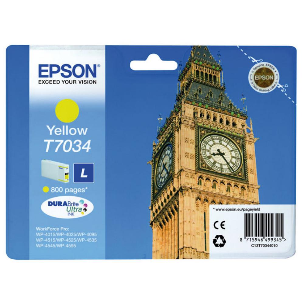 CARTUCHO EPSON T7034 AMARILLO *